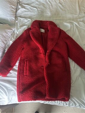 Wilfred Red Teddy Coat